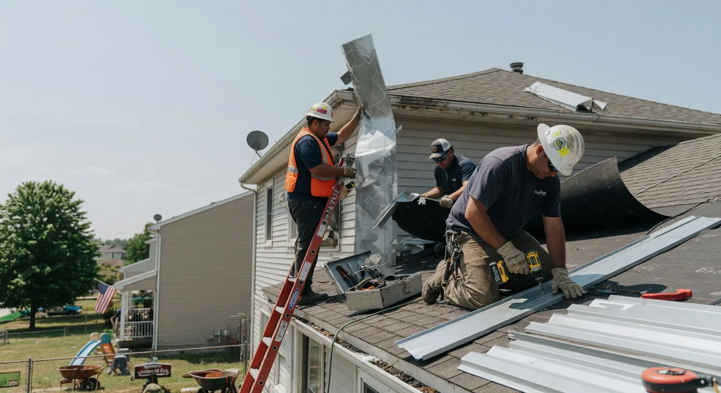 Metal Roof Repair in Wardville, OK